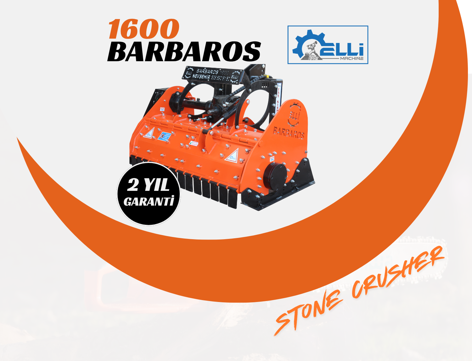 1600 Barbaros Taş Kırma Makinesi